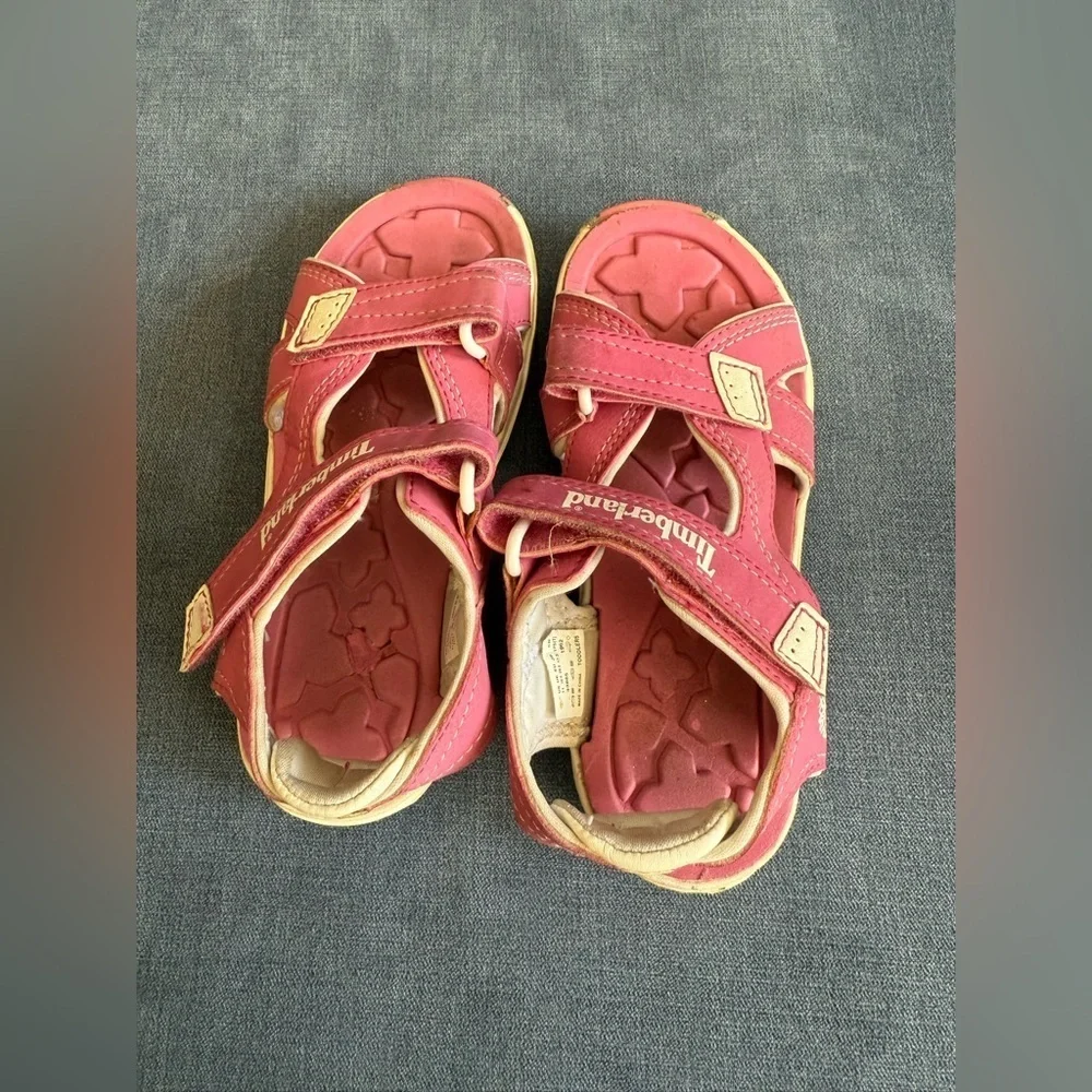 Timberland Juniors Adventure Seeker Strap Sandal Toddler Girls SZ 11 Pink Casual